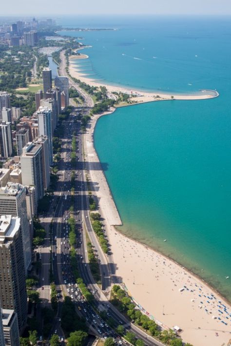 Talking about the wonderful nature of Chicago, a trip to the 'Windy City' is incomplete without visiting the sandy beaches that adorn the Lake Michigan, adding character to Chicago. So get your swimsuits and beach mats ready, it is time to get tanned! Chicago Family Vacation, Chicago Lake Michigan, Chicago Places To Visit, Chicago Visit, Beach Chicago, Great Lakes Michigan, Beach Mats, Chicago Weekend, Chicago Lake