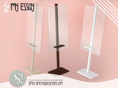 SIMcredible!'s My Essay easel Sims 4 Skills, Sims 4 Build Cc, Sims 4 Tsr, Sims 4 Traits, Photography Friends, Die Sims 4, Sims 4 Cas Mods, Sims 4 Bedroom, Furniture Cc