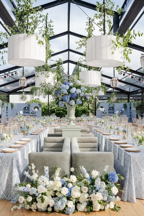 Cape Cod Wedding / Private Estate - Luxury Wedding Photographer Black Conservatory, Blue Wedding Decorations, Blue White Weddings, East Coast Wedding, Cape Cod Wedding, Greenhouse Wedding, Blue Themed Wedding, Wedding Cape, Tent Rentals