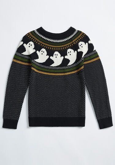 Quirky Clothing, Fair Isle Pullover, Sunday Clothes, Form Fitting Clothes, Halloween Clothes, Halloween Clothing, Halloween Party Outfits, Black Pullover Sweater, Chic Halloween