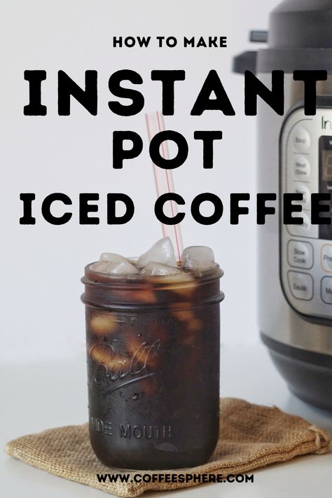 An Instant Pot is a smart electric multifunctional pressure cooker designed to be convenient, consistent, and dependable. This versatile multi cooker is a small appliance that lets you cook a variety of foods in a fast and efficient way. It is a very safe kitchen gadget and has a ton of built-in safety features. Not only can you make food with an Instant Pot, you can now make a delicious cup of coffee right inside the inner pot! Iced Coffee Easy, Instant Iced Coffee Recipe, Easy Coffee Drinks Recipes, Iced Coffee Concentrate, Cold Brew Coffee Recipe, Coffee Beverages, Cold Brew Coffee Concentrate, Safe Kitchen, Iced Coffee Recipe