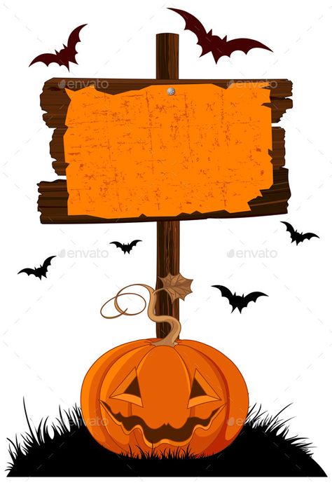 Blank Sign Templates, Happy Halloween Sign, Imprimibles Halloween, Dulces Halloween, Happy Halloween Banner, Pumpkin Vector, Happy Halloween Signs, Halloween Stencils, Casa Halloween