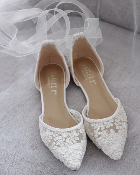 Country Shoes, Flower Girl Shoes, Wedding Shoes Lace, Wedding Boots, Wedding Flats, Pointy Toe Flats, Bridesmaid Shoes, Rancho Cucamonga, Womens Wedding Shoes