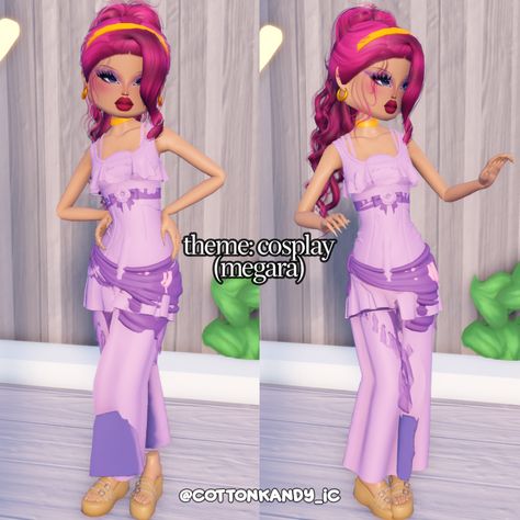 dress to impress theme cosplay megara outfit inspo no vip Megara Dress To Impress, Cosplay Dress To Impress No Vip, Dti Hacks, Dti Outfits, Cosplay Dress, I Dress, Dress To Impress, Outfit Inspo, Quick Saves