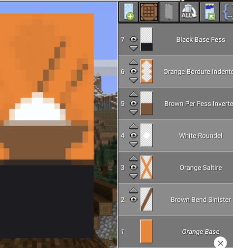 Minecraft Sushi Bar, Pig Banner Minecraft, Minecraft Bedrock Banner Designs, Food Banner Minecraft, Mincraft Baners, Minecraft Banner Tutorial, Minecraft Flag Design, Cute Minecraft Banner Designs, Cute Banner Designs Minecraft