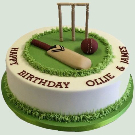 Cricket Birthday Cake, Cricket Party, Cricket Theme Cake, Cricket Cake, Cake Pic, Cake For Boyfriend, Birthday Cake Inspiration, Fondant Cakes Birthday, Order Cakes Online