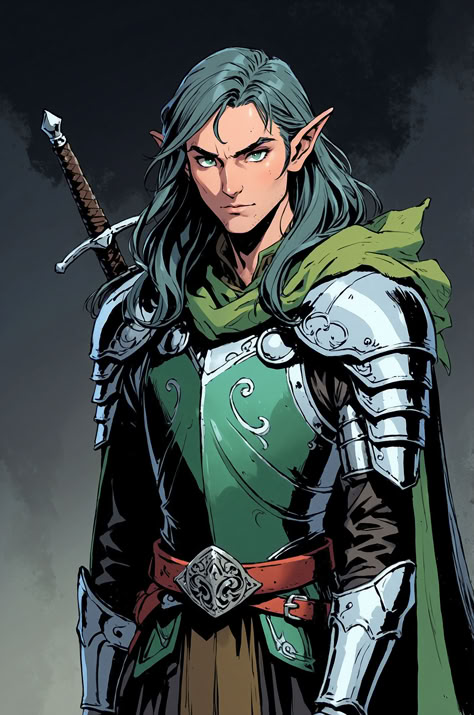 Fey Knight Dnd, Elven Soldier, Elven Aesthetic, Elven Kingdom, Eldritch Knight, Dragon Age Rpg, Fantasy Elf, Dnd Elves, Pathfinder Character