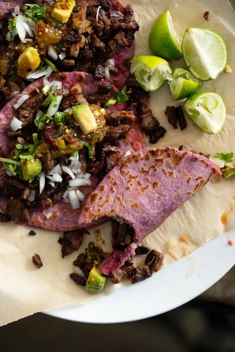 (sourdough fermented) purple sweet potato flour tortillas 🌮 Purple Sweet Potato Tortilla, Sweet Potato Tortilla, Potato Tortilla, Sweet Potato Flour, Purple Sweet Potato, Potato Flour, Purple Sweet Potatoes, Flour Tortillas, Sourdough Starter