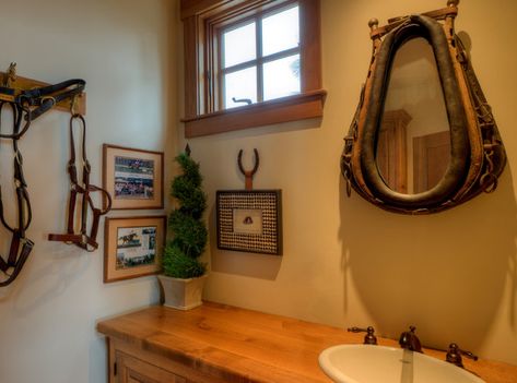 Western Bathrooms, Western Bathroom Decor, Rustic Bathroom Mirrors, Western Bathroom, Bathroom Mirror Design, Rustic Bathroom Designs, Vanity Wall Mirror, Rustic Bathrooms, Gorgeous Bathroom