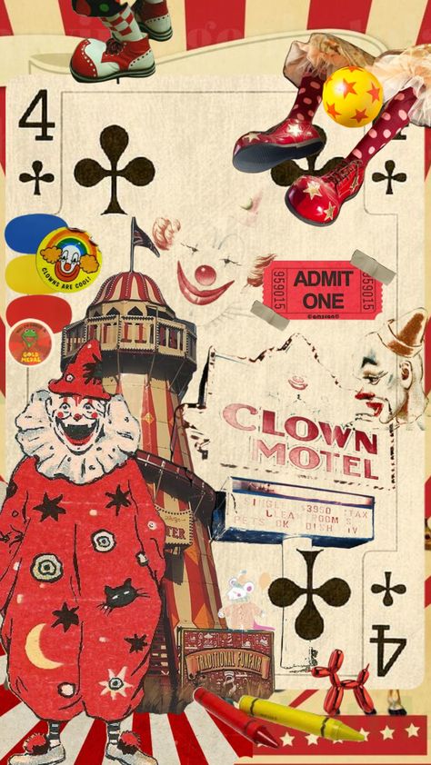 Clown Wallpaper, Circus Wallpaper, Clown Paintings, Circus Aesthetic, Clown Party, Emo Love, Clown Posse, Cute Clown, Vintage Clown