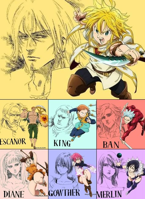 Seven Deadly Sins Characters, 7 Sins, Seven Deady Sins, Seven Deadly Sins Anime, 7 Deadly Sins, Anime Baby, Deadly Sins, Dessin Adorable, Seven Deadly Sins