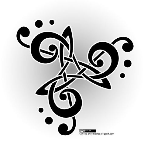 cool celtic tattoo design... Love it... Pandaren Monk, Treble Clef Tattoo, Celtic Tattoo Designs, Knot Tattoo, Music Tattoo Designs, Celtic Tattoo, Celtic Music, Celtic Tattoos, Music Tattoo