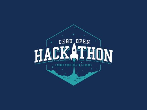 Cebu Open Hackathon Hackathon Logo Design, Hackathon Branding, Hackathon Logo, Hackathon Poster, T Shirt Hacks, Logo Design Process, Event Poster Design, Abstract Art Wallpaper, Poster Designs