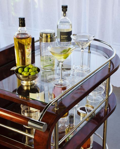 Minibar Cabinet, Cabinet Cart, Wine Cart, Vintage Cocktails, Wine Aesthetic, Bar Trolley, Sweet Vermouth, Holiday Bar, Mood Board Interior