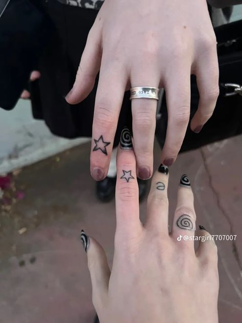 Star Finger Tattoo, History Instagram, Finger Tattoo, Hand Tattoos For Guys, Finger Tattoos, Art Clothes, Stylish Nails, Hand Tattoos, Dream Life