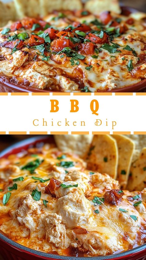 BBQ Chicken Dip Meals With Bbq Sauce, Rotisserie Chicken Dip Recipes, Can Chicken Dip Recipes Easy, Warm Chicken Dip, Rotisserie Chicken Dip, Bbq Chicken Dip Recipe, Leftover Bbq Chicken Recipes, Game Day Dips, Bbq Chicken Dip