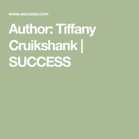 Author: Tiffany Cruikshank | SUCCESS Medicine, Yoga