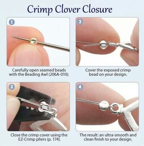 Crimp closure Jewelry Findings Guide, Crimp Bead Covers, Diy Jewelry Making Tutorials, Ankle Bracelets Diy, Diy Jewelry Tutorials, Diy Collier, Wire Jewelry Tutorial, Jewelry Knots, Diy Bracelet Designs