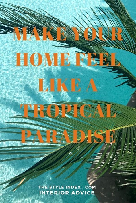 Whether you’ve just come back from a holiday and you have the holiday blues, or you’re dreaming of getting away, we have some of the best and simplest tips to give your home that “holiday tropical feel.  tropical decorations, diy tropical, tropical room decor diy, tropical apartment, tropical desserts, tropical home design, tropical diy, tropical home, tropical crafts, tropical room, tropical interior, tropical room decor, tropical decor diy Tropical Dining Room Decor, Tropical Coastal Interior, Caribbean Decor Tropical Style, Tropical Glam Decor, Caribbean Home Decor, Tropical Home Office, Tropical Kitchen Ideas, Tropical Decor Ideas, Tropical British Colonial Interiors