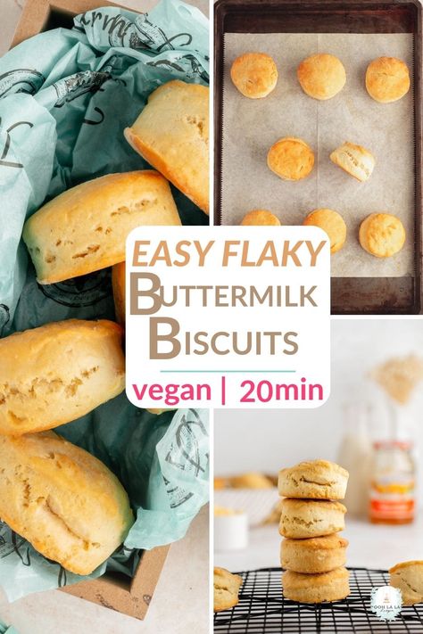 Nothing better than homemade vegan biscuits, especially when they're made with vegan buttermilk. This vegan biscuit recipe is so easy to make using only 7 ingredients. And, they only take 15 minutes to bake. If you're looking for a non-dairy biscuit recipe, I assure you these won't disappoint. The recipe is so versatile. You can make them cheesy by adding vegan cheese shreds or make them with fresh herbs. No special equipment is needed. Great for beginner vegans or beginner bakers. Vegan Biscuits Easy, Easy Biscuit Recipe No Milk, Easy Vegan Biscuits 3 Ingredients, Vegan Cheese Biscuits, Gluten Free Vegan Biscuit Recipe, Vegan Oil Free Biscuits, Easy Holiday Side Dishes, Healthy Vegan Dinner Recipes, Vegan Biscuits