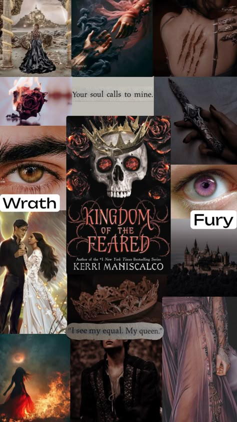 Kingdom of the feared - Kerri Maniscalco #kingdomofthefeared #kingdomofthewicked #kerrimaniscalco #wrath #fury #demon #witch #fury #emiliadicarlo #fantasybooks #bookaesthetic #romantasybooks Emilia And Wrath, Kingdom Of The Feared, Book Polaroid, Kerri Maniscalco, Demon Witch, Wicked Book, Characters From Books, Kingdom Of The Wicked, Book Vibes