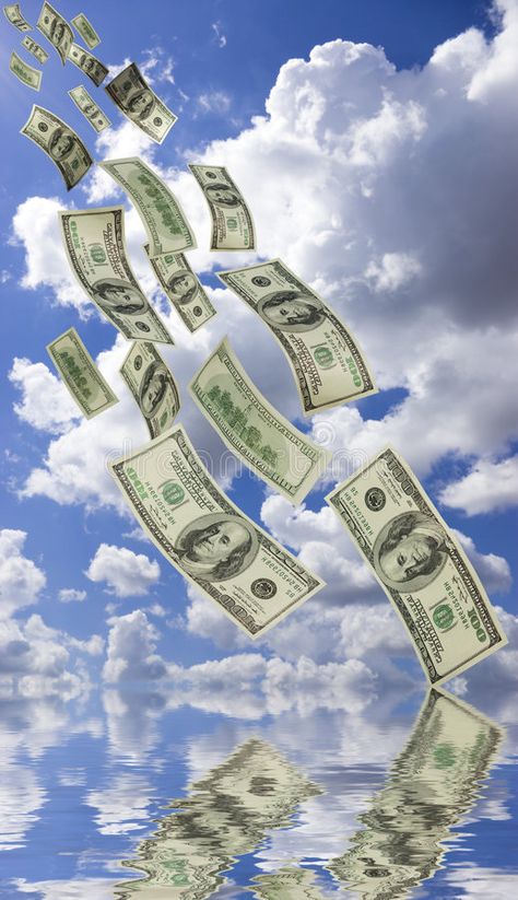 Money Falling From The Sky, Money Falling, Blue Money, Instagram Grid Design, Background Water, Instagram Grid, Falling From The Sky, Graphic Design Trends, About Money