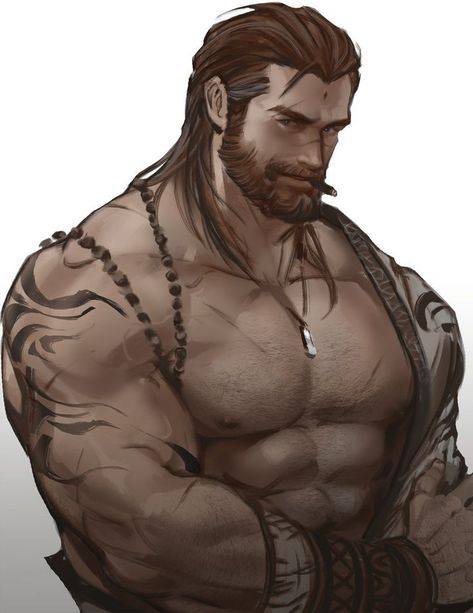 Barbarian Character Design Male, Barbarian Dnd, Viking Character, Male Character, Viking Art, Human Male, Dungeons And Dragons Characters, Dnd Art, Fantasy Male