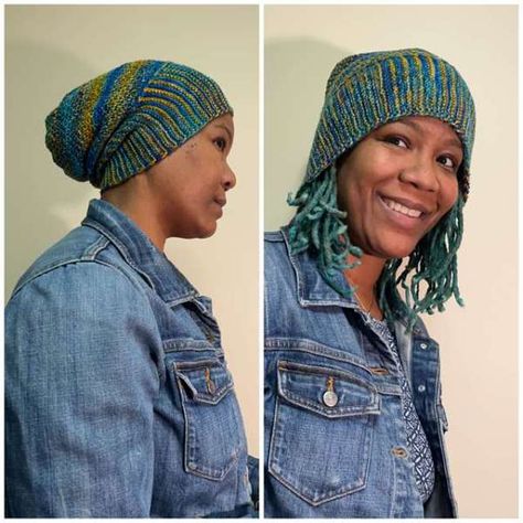 Curly Hair Hat, Crochet Adult Hat, A Lot Of Hair, 3c Hair, Hair Tuck, Hat Knitting Pattern, Knitting Blogs, Hat Knitting, Pretty Pins