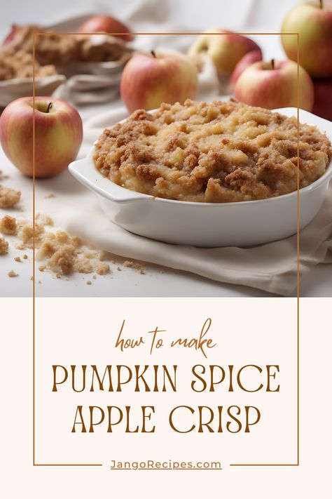 As autumn arrives, bringing cooler temperatures and vibrant foliage, it’s the perfect time to indulge in comforting desserts. This Pumpkin Spice Apple Crisp combines the best of fall flavors, blending sweet apples with the warm spices of pumpkin pie. This delightful dessert is sure to become a seasonal favorite. Let’s explore this recipe in detail and discover why it’s a must-try this fall. Pumpkin Spice Apple Crisp, Apple Pumpkin Pie Recipe, Pumpkin Apple Pie Recipes, Apple Pumpkin Pie, Cream Of Asparagus Soup, Creamed Asparagus, Sweet Apples, Apple Pumpkin, Apple Crisp Recipe