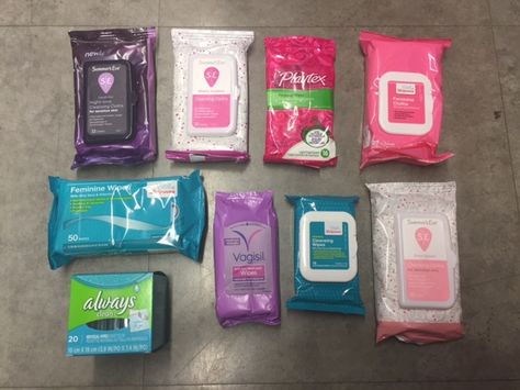 FullSizeRender Feminine Products Hygiene, Period Bag, Period Stuff, Listerine Foot Soak, Period Party, Mouth Hygiene, Thank You Typography, Feminine Wipes, Healthy Period