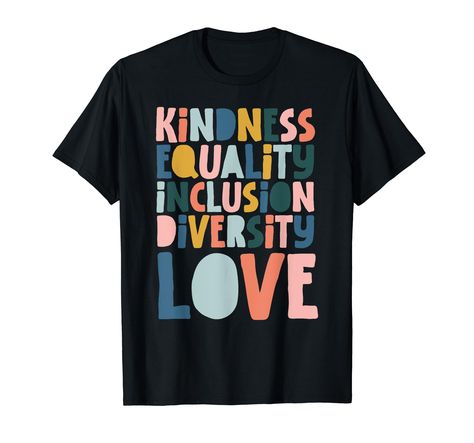 PRICES MAY VARY. Solid colors: 100% Cotton; Heather Grey: 90% Cotton, 10% Polyester; All Other Heathers: 50% Cotton, 50% Polyester Imported Pull On closure Machine Wash If you believe that in a world where you can be anything be kind quotes are true, then this Groovy Kindness Equality Inclusion Diversity Love design is for you! especially when celebrating World Kindness Day 2022. kindness takes courage, kindness matters. Being kind is always cool and this inspirational message will show the worl Be Kind Quotes, Direct Support Professional, Kind Quotes, Social Justice Warrior, Kindness Day, World Kindness Day, Love Teacher, Kindness Matters, Inspirational Tees