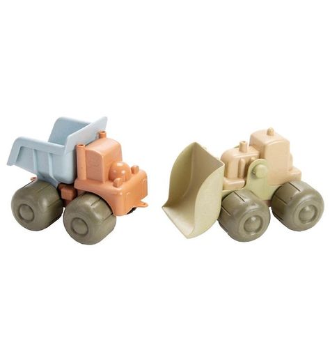 Dantoy BIO Plastic Bulldozer & Truck - 17 cm - Pastel Clothing Keepsake, Egmont Toys, Belle And Boo, Toddler Beach, Felt Play Food, Construction Vehicle, Creative Box, Block Craft, Halloween Store