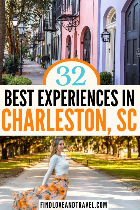 Planning a trip to Charleston, South Carolina? This Charleston travel guide covers the best things to do in Charleston SC! Explore historic homes, check out Folly Beach, Charleston ghost tours, Lowcountry food, beautiful nature and so much more! Charleston South Carolina | Charleton SC Travel | Charleston things to do in | South Carolina summer | Charleston travel guide | Charleston photos | Charleston vacation ideas | Things to do in Charleston Charleston Vacation Ideas, The Notebook Tour Of Charleston, Charleston Sc Bucket List, What To Do In South Carolina, Charleston French Quarter, Must Do In Charleston Sc, Charleston In January, Fort Sumter Charleston Sc, Things To See In Charleston Sc