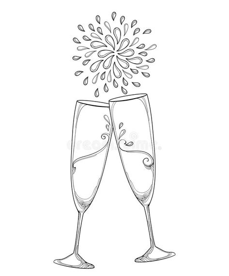 Wine Bottle Doodle, Wine Coloring Pages, Wine Drawing Sketches, Wine Doodle, Wine Line Drawing, Wine Glass Line Art, Fizz Drinks, Wine Journal, Drink Bar