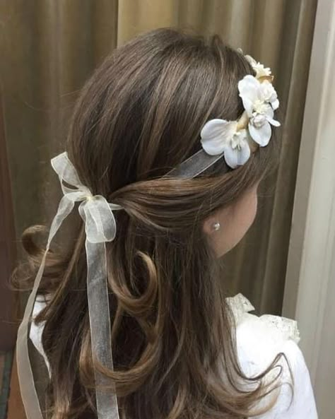 53 First Holy Communion Hairstyles For Kids [BEST] Communion Hairstyles For Kids, First Holy Communion Hairstyles, Holy Communion Hairstyles, First Communion Hairstyles, Communion Hairstyles, Prom Hair Updo, Going Out Hairstyles, Hairstyles For, Crazy Hair Day At School