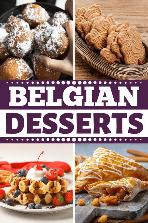 Belgian Waffle Dessert Ideas, Belgian Dessert Recipes, Desserts From Around The World Recipes, Belgium Cookies Recipes, Belgium Recipes Authentic, Belgian Cookies Recipes, Belgium Food Recipes, Belgian Food Recipes, Putlock Ideas Food Easy