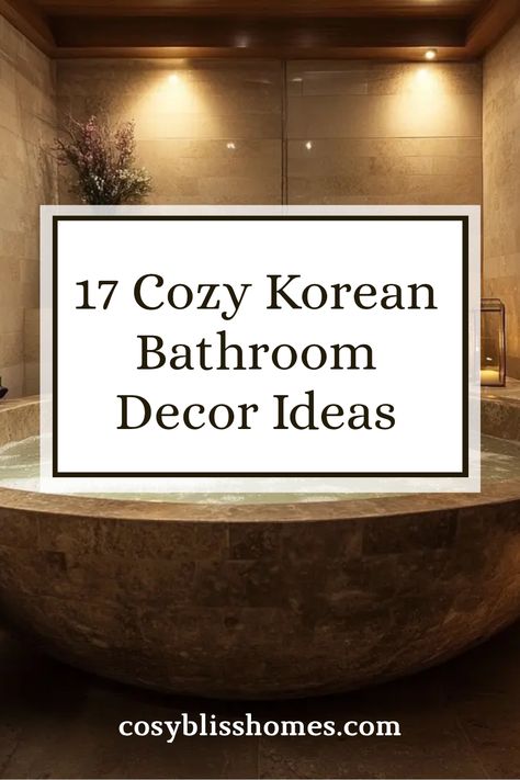 Transform your bathroom into a peaceful retreat with these 17 incredible Korean bathroom decor ideas! From minimalist styles to natural accents, you'll discover how to create a serene space perfect for relaxation. Add a touch of serenity with beautiful artwork and soothing colors, and let the natural materials enhance your daily routine. With these unique design tips, you can modernize your bath and enjoy a calming atmosphere every day. Discover how you can enjoy a cozy getaway right in your home! Comfy Bathroom Aesthetic, Relaxing Bathroom Ideas Zen, Korean Bathroom, Spa Bathroom Decor Ideas, Zen Spa Bathroom, Wabi Sabi Bathroom, Cozy Getaway, Zen Bathrooms, Zen Bathroom Decor