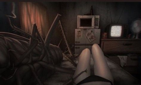 Japanese Horror, Fatal Frame, Retro Horror, Creepy Art, Creepy Cute, Horror Game, Just Girly Things, Horror Art, Resident Evil