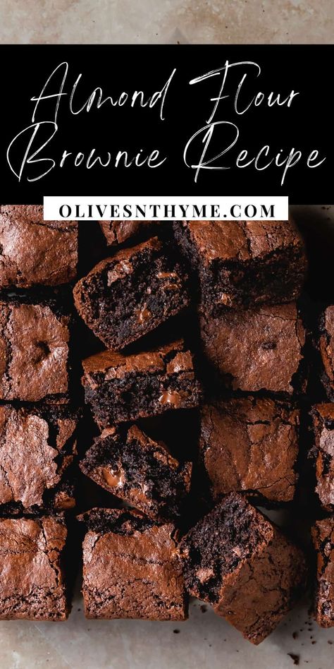 Almond Flour Brownie Recipe Grain Free Brownie Recipe, Brownies With Almond Flour, Almond Brownies, Almond Flour Desserts, Gf Brownies, Mugcake Recipe, Using Almond Flour, Almond Flour Brownies, Gluten Free Brownies Recipe