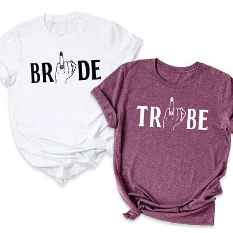 Bride Tribe T Shirts, Bridesmaid Squad Shirt, Funny Bachelorette Party Tee Tops, Women Bridal Party Outfits, Matching Bridal Gift, Pack Of 1. Bridesmaid Squad, Bride Tribe Shirt, Bride Squad Shirt, Engagement Shirt, Bachelorette Party Tees, Funny Bachelorette, Outfits Matching, Bridal Party Outfit, Engaged Shirts