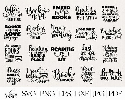 Reading Svg, Wake Ideas, Quotes Book, Reading Journal, Big Book, Book Reader, Used Books, Svg Quotes, Book Lover