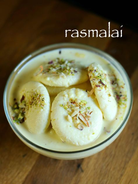 rasmalai recipe | easy rasmalai recipe - http://hebbarskitchen.com/rasmalai-recipe-easy-rasmalai-recipe/ Rasmalai Recipe, Healthy Breakfast Bowl, Hebbar's Kitchen, Pastas Recipes, Easy Dessert Recipes Quick, Indian Dessert Recipes, Dessert Cake Recipes, Chocolate Dessert Recipes, Indian Desserts