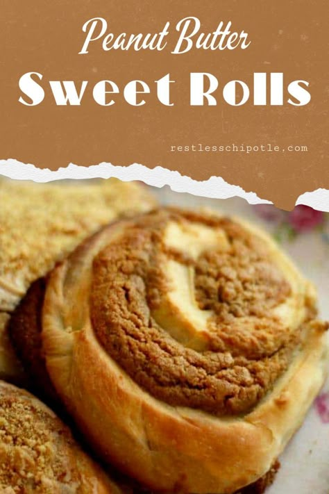 Peanut Butter Cinnamon Rolls Recipe, Peanut Butter Sweet Rolls, Peanut Butter Danish, Peanut Butter Crescent Rolls, Peanut Butter Sweets, Peanut Butter Rolls Recipe, Peanut Butter Cinnamon Rolls, Peanut Rolls, Peanut Butter Rolls