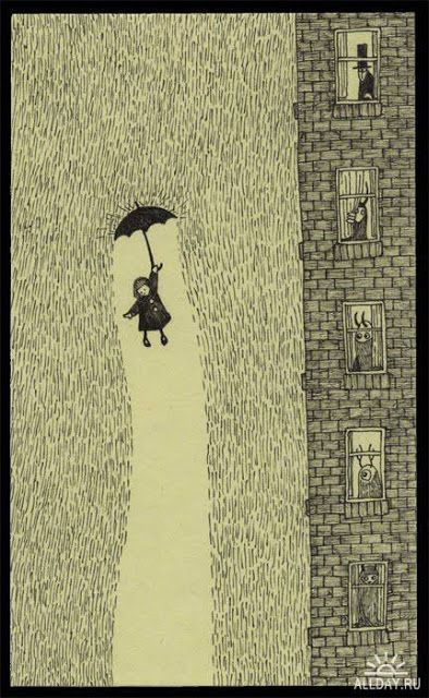 Sevasblog : Things I like: John Kenn Don Kenn, John Kenn, Edward Gorey, Arte Sketchbook, Art Et Illustration, Pen Art, Art And Illustration, Art Plastique, In The Rain