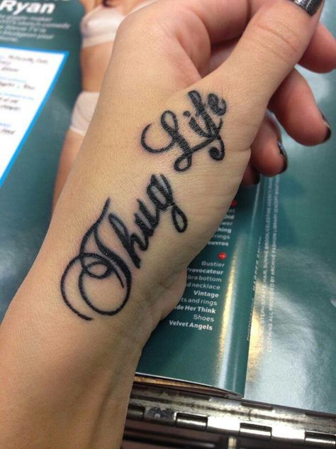 Barber life instead of thug life Thug Life Tattoo, Tato 3d, Outlaw Tattoo, Tattoo Font Styles, Font Tato, Tato Henna, Tattoo Henna, Pretty Tattoos For Women, Dope Tattoos For Women