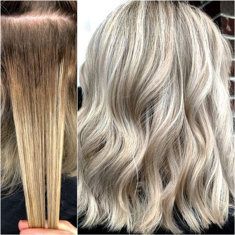 This client tried someone new and was not happy with the results. Get the details for the color correction once she returned to her favorite colorist. Uneven Bleached Hair, Blonde Back, Bleached Hair Repair, Color Correction Hair, Blonde Wedding Hair, Jack Martin, Brassy Blonde, Yellow Blonde, Hair Diy