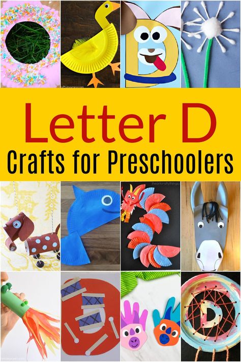 Welcome to the colorful world of Letter D Crafts for Preschoolers, where creativity and learning come together in delightful harmony! Preschool D Activities, Letter D Ideas For Preschool, D Craft For Preschool, D Letter Crafts For Preschool, Letter Dd Crafts For Preschool, Preschool Welcome Crafts, D Art For Preschool, Letter D Craft For Preschool, Letter D Art Preschool