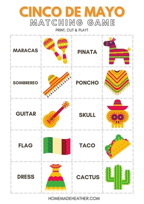 Taco Themed Games For Kids, Cinco De Mayo Lesson Plans For Preschool, Fiesta Activities For Kids, Mexican Activities For Kids, Cinco De Mayo Activities For Preschool, Cinco De Mayo Activities For Kids, Cinco De Mayo For Kids, Party Games For Teens, Rock Your School