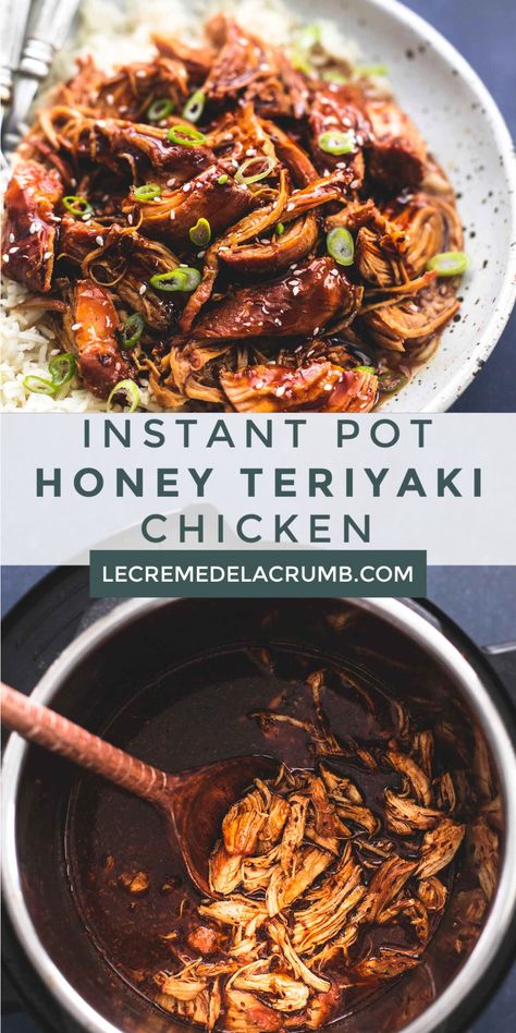 Honey Teriyaki Chicken, Pollo Teriyaki, Pot Recipes Healthy, Chicken Teriyaki Recipe, Pantry Ingredients, Pot Recipes Easy, Dump Meals, Best Instant Pot Recipe, Instant Pot Recipes Chicken