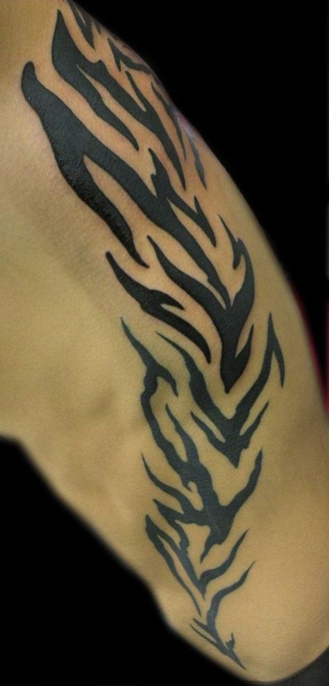 Tiger stripes Stripes Tattoo Men, Tiger Stripes Tattoo, Tiger Stripe Tattoo, Stripe Tattoo, Tattoo Tiger, Aesthetic Tattoo, Tat Ideas, Tattoos Gallery, Tattoo Sleeve